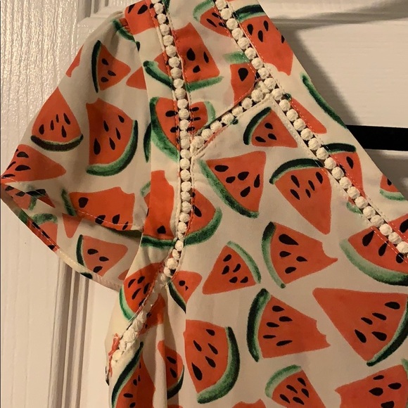 Anthropologie Maeve Watermelon Top - Picture 14 of 15